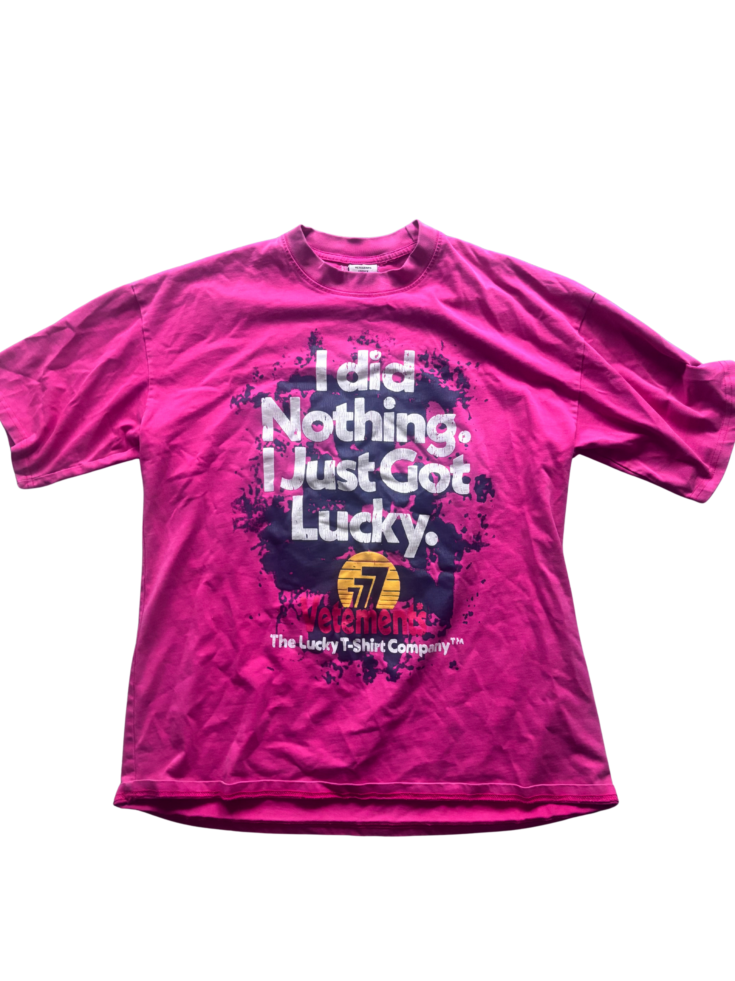 Vetements SS22 “I Did Nothing. I Just Got Lucky” Tee