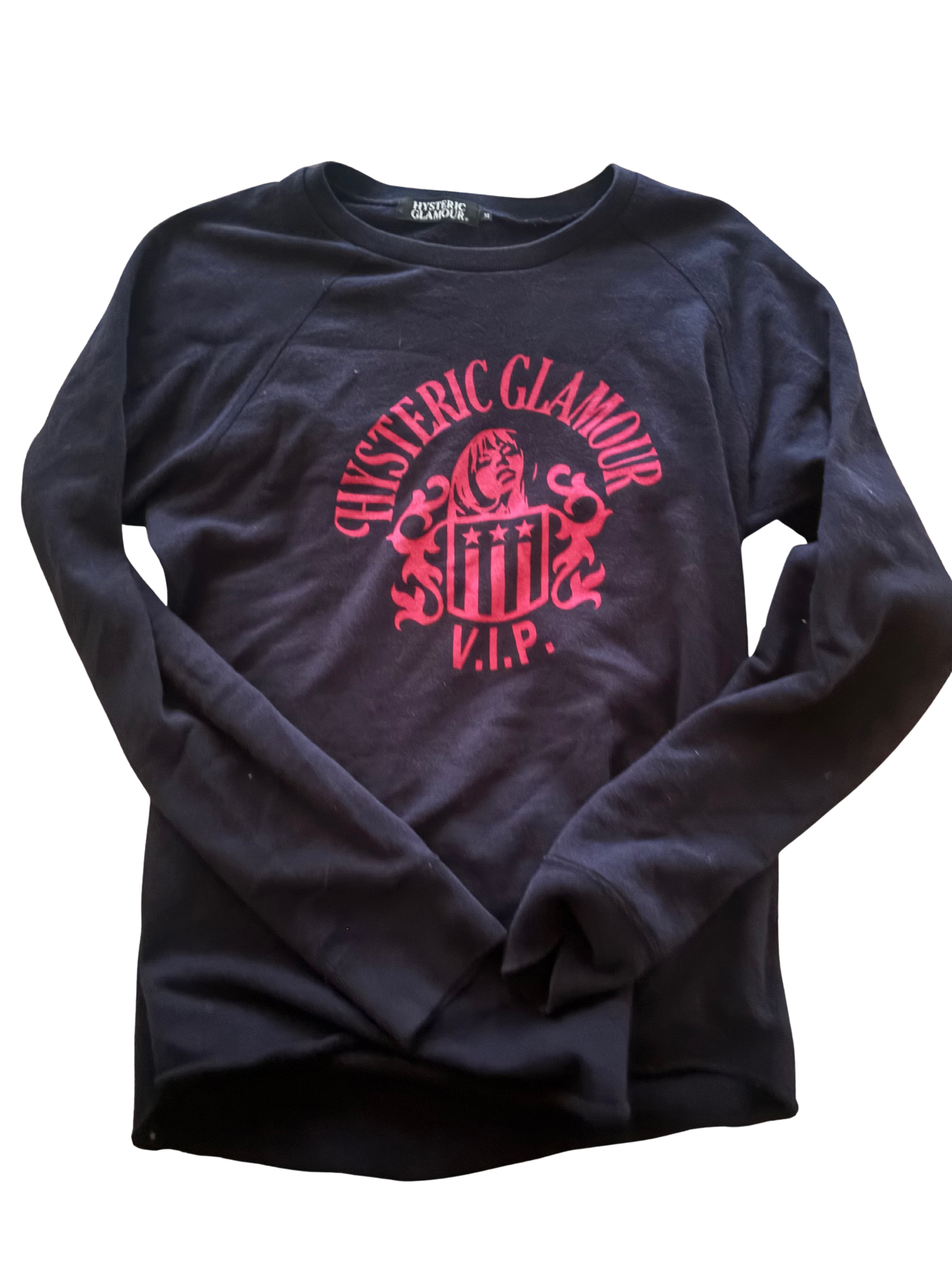 RARE Hysteric Glamour 80s “VIP” Long Sleeve